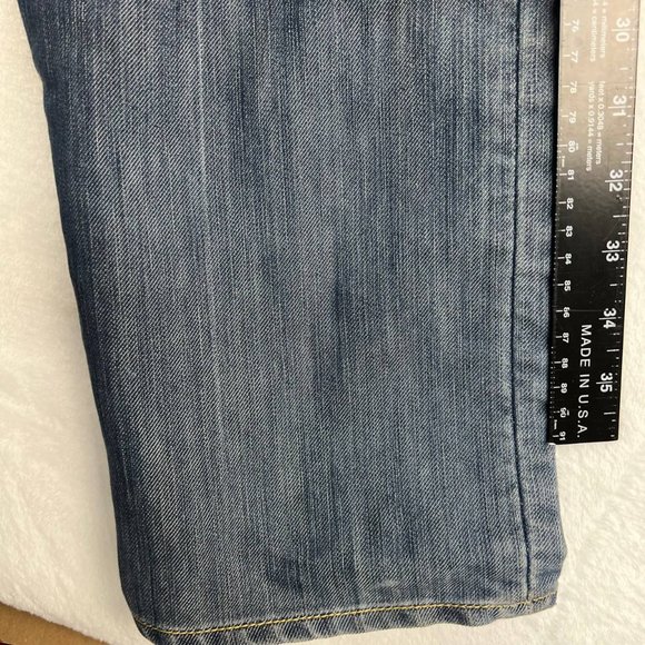 Levi's 514 Slim Straight Jeans Mens 34 x 30 Denim Pants‎ Blue Faded - Picture 13 of 16